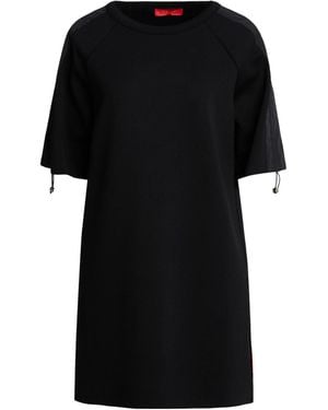 MAX&Co. Simple Solid-Colored T-Shirt Dress - Black