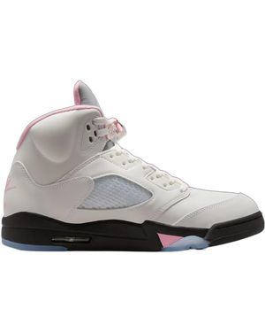 Nike Air Jordan 5 Retro Lace-Up Trainers - Grey