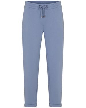 Juvia Drawstring Waist Casual Pants - Blue