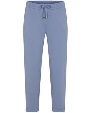 Juvia Drawstring Waist Casual Trousers - Blue