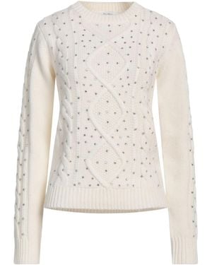 Max Mara Cable-Knit Sweaters - White
