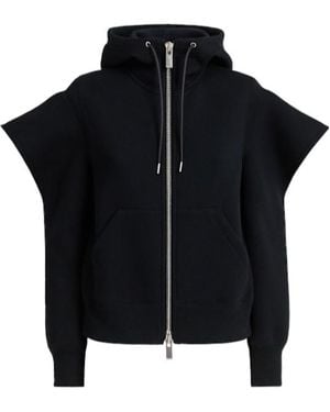 Sacai Sponge Cotton Blend Hoodie - Black