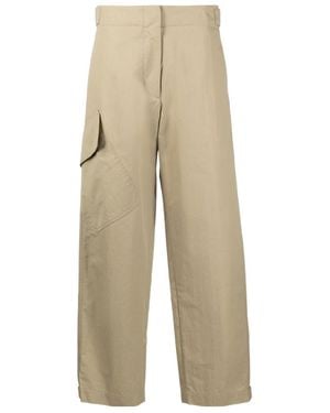 Studio Nicholson Cropped Trousers - Natural