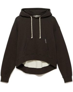 JW Anderson Jw Anderson Curved Hem Hoodie - Black