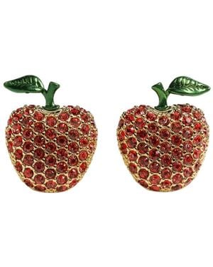 Dior Sparkling Fruit Earrings - White