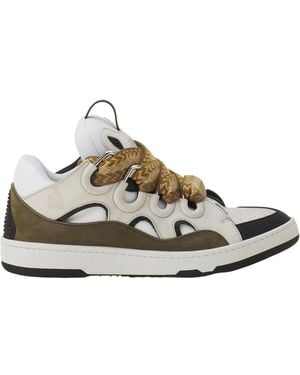 Lanvin Curb Lace-Up Trainers - Multicolour