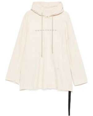 Rick Owens Hollywood Drawstring Hoodie - Natural