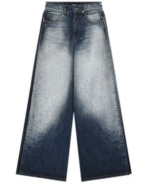 we11done Belt Loops Casual Pants - Blue