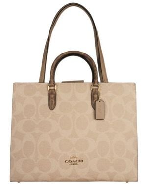 COACH Maggie Print Tote - Natural