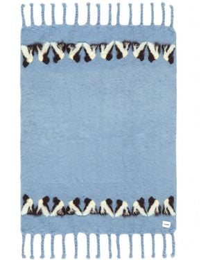 Jil Sander Mohair And Wool-Blend Scarf - Blue