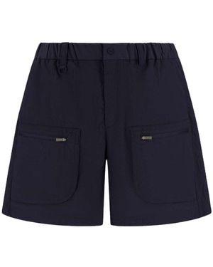 Herno Laminar Zip-Pocket Shorts - Blue