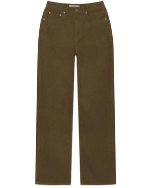 DUNST Casual Pants With Belt Loops - Green