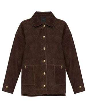 Anine Bing Long Sleeve Jacket - Brown
