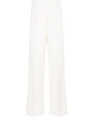 Prada Logo Casual Pants - White