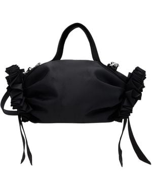 Simone Rocha Mini Double Ribbon Rosette Bag - Black