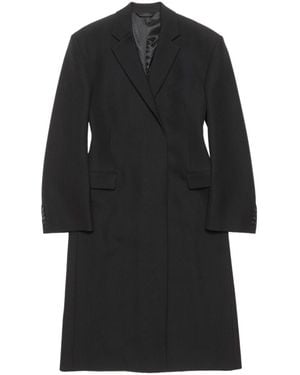 Acne Studios Wool Double-Breasted Coat - Black