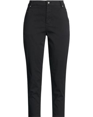 DIESEL Solid Color Casual Pants - Black