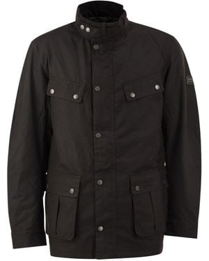 Barbour Buttoned Long-Sleeved Jacket - Black