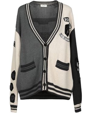 Saint Laurent Mid-Weight Knit Cardigans - Grey