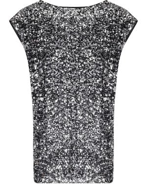Junya Watanabe Sequin Embellished Top - Gray