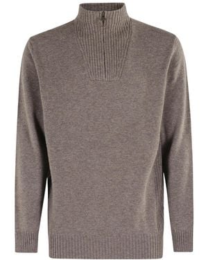Barbour Long Sleeve Half-Zip Jumper - Grey