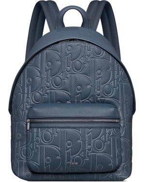 Dior Rider 2.0 Zipped Backpack - Blue