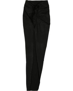 Rick Owens Drkshdw Ruched Long Skirt - Black