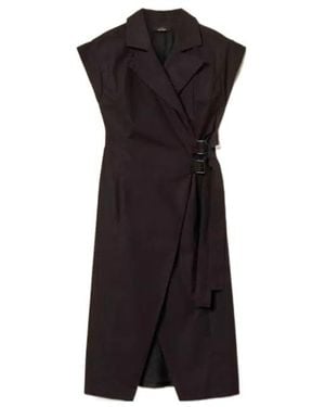 Twinset Double-Breasted Dress - Black