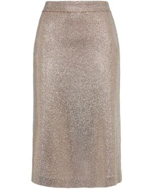 GIUSEPPE DI MORABITO Shimmer Mini Skirt - Gray
