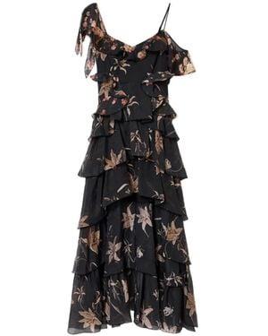 AllSaints Sienna Ruffle Maxi Dress - Black