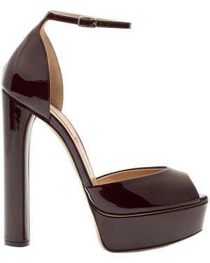 Casadei Flora Platform Sandal - Brown