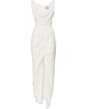 Vivienne Westwood Bridal Panther Gathered Corset Dress - White