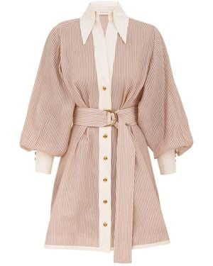 Zimmermann Long Sleeve Dress - Pink