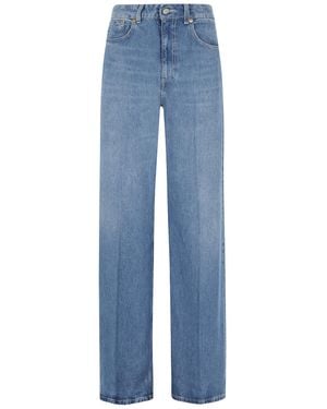 Dondup Beatrix Wide-Leg Jeans - Blue