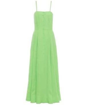 Gabriela Hearst Spaghetti Strap Dress - Green
