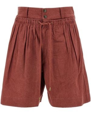 Isabel Marant Ingrid Drawstring Shorts - Red