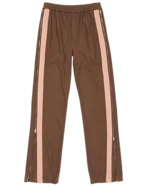 Acne Studios Zip-Up Track Pants - Brown