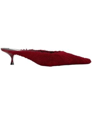 Victoria Beckham Pointed Toe Tassel Low-Heel Shoes - Red