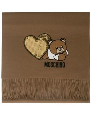 Moschino Wool Scarf - Metallic