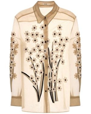 KHAITE Long-Sleeved Shirt - Natural