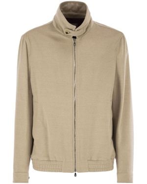 Brunello Cucinelli Long-Sleeved Casual Jacket - Natural