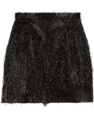 RED Valentino Rear-Zipped Mini Skirt - Black