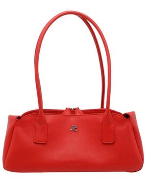 Courreges Courrèges Strip Shoulder Bag - Red