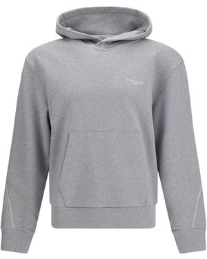 Givenchy Couture Seam Logo Hoodie - Grey