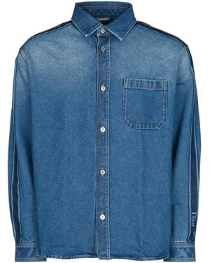 Dior Homme Relaxed Twill Overshirt - Blue