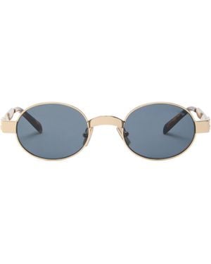 Miu Miu Round Metal Sunglasses - Blue