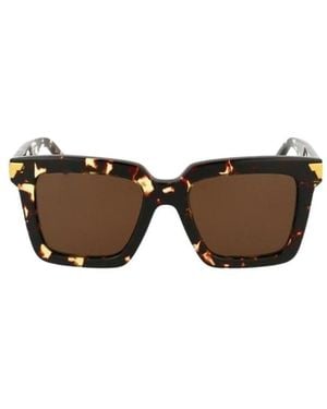 Bottega Veneta Square-Frame Sunglasses - Multicolour
