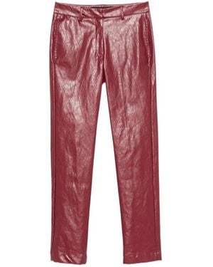 FEDERICA TOSI Belt-Loop Pocket Trousers - Red