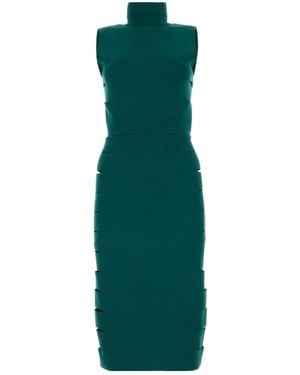Alaïa Alaïa Band Knitted Dress - Green
