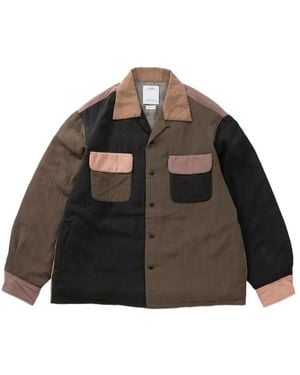 Visvim Long-Sleeved Patchwork Casual Jacket - Black